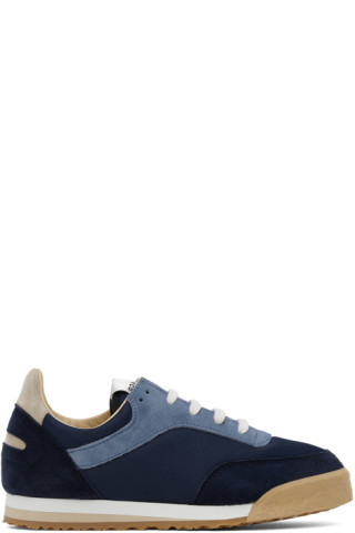 Navy Pitch Sneakers by Spalwart on Sale