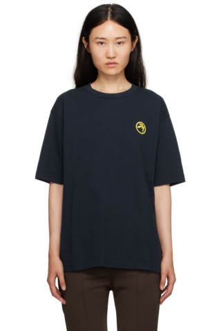 Navy Graphic T-Shirt by AMBUSH on Sale