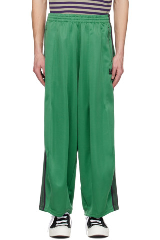 Green Track Sweatpants by NEEDLES on Sale