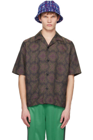 NEEDLES: Black Cabana Shirt | SSENSE Canada