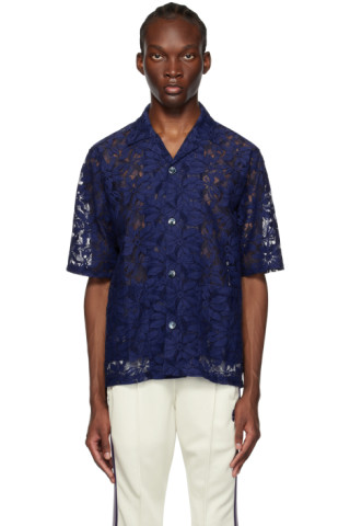 Blue Cabana Shirt by NEEDLES on Sale