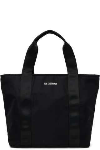 Black Bonded Tote by Han Kjobenhavn on Sale