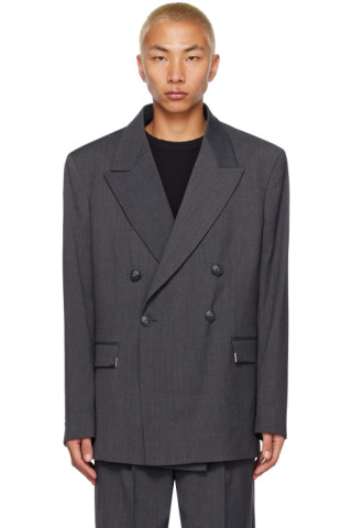 Han Kjobenhavn: Gray Boxy Suit Blazer | SSENSE