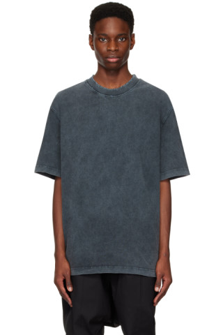 Han Kjobenhavn: Gray Distressed T-Shirt | SSENSE