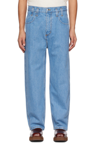 Eckhaus Latta: Blue Baggy Jeans | SSENSE