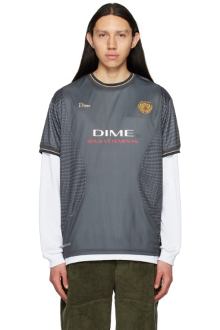 Dime: Gray Athletic T-Shirt | SSENSE