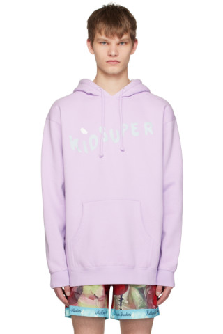 Purple Wavey Hoodie by KidSuper on Sale