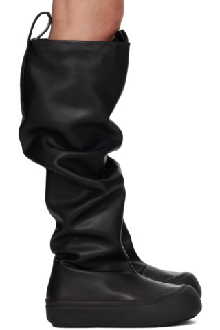 YUME YUME: Black Fisherman Boots | SSENSE