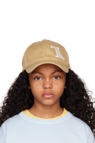 베이지 해머 스트라이프 모자