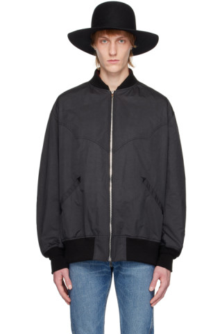 The Letters - Black Western Bomber Jacket