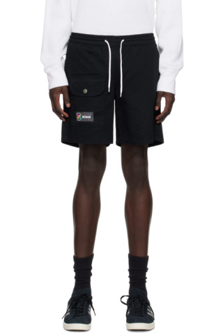 Noah - Black Flap Pocket Shorts