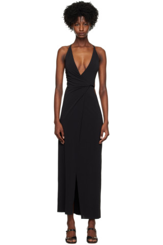 【関税込み】BEC + BRIDGE ブラック Zadie マキシドレス Bec + Bridge Zadie Wrap Maxi Dress - Black | Garmentory