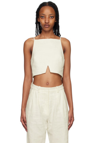 BEC + BRIDGE: Off-White Kate Tank Top | SSENSE