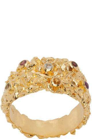 SSENSE Exclusive Gold VC011 Ring by Veneda Carter on Sale