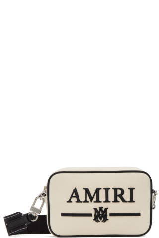 AMIRI: Beige Embroidery Camera Bag | SSENSE