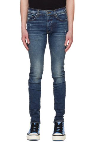 AMIRI: Indigo Stack Jeans