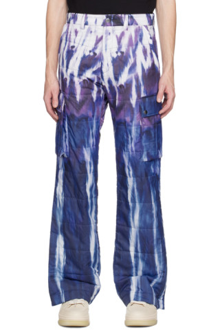 【関税込み】AMIRI パープル タイダイ カーゴパンツ AMIRIのパープル タイダイ カーゴパンツがセール中