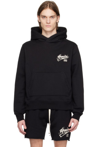 Black '22' Hoodie by AMIRI on Sale