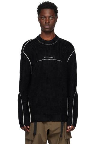 A-COLD-WALL*: Black Dialogue Sweater | SSENSE