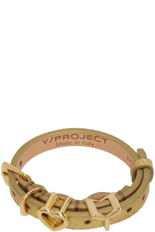 Y/Project - Gold Y Heart Belt Bracelet