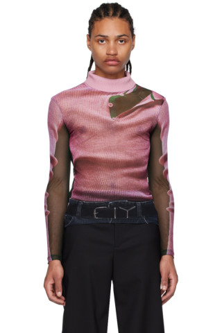 Y/Project - Pink Jean Paul Gaultier Edition Turtleneck