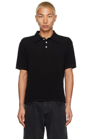 SSENSE Exclusive Black Polo by Second/Layer on Sale