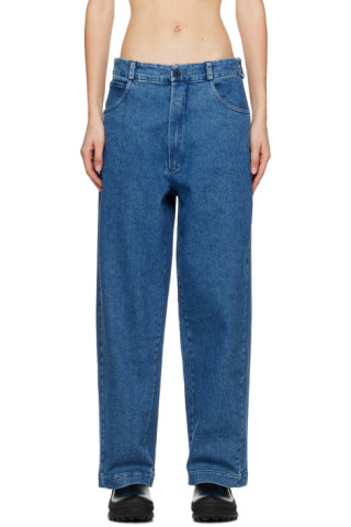 Straight Denim Pants Indigo Cordera