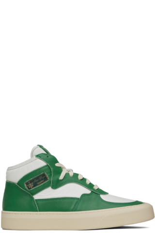 【関税込み】Rhude グリーン&ホワイト Cabriolets スニーカー Green & White Cabriolets Sneakers by Rhude on Sale