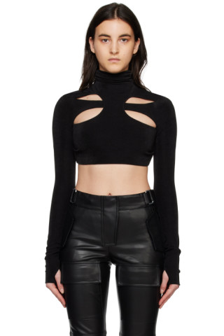 Black Butterfly Turtleneck by MISBHV on Sale