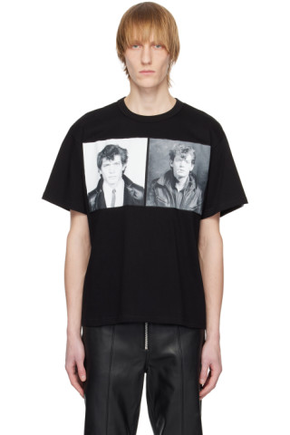 MISBHV: Black Self Portrait T-Shirt | SSENSE Canada