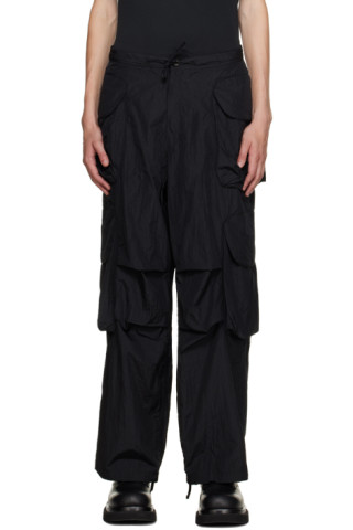 SSENSE Exclusive Black Gocar Cargo Pants by Entire Studios on Sale