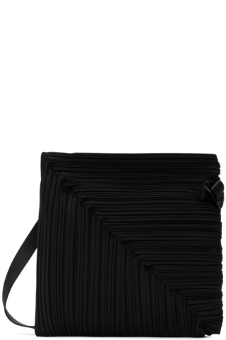 Pleats Please Issey Miyake Pleated Tote Bag in Brown