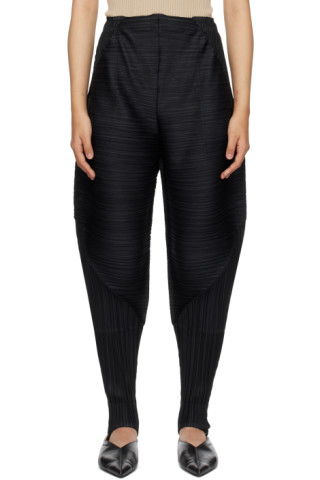 Pleats Please Issey Miyake - Black Thicker Bounce Trousers