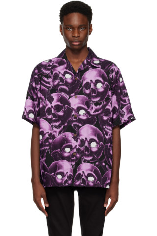 Purple 56 Tattoo Studio Edition Graphic Shirt by WACKO MARIA on