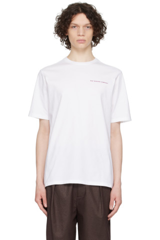 Pop Trading Company: White Crewneck T-Shirt | SSENSE