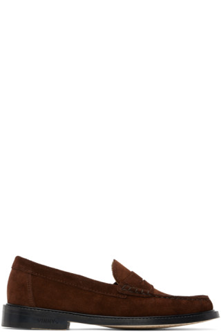 VINNY’s: Brown Yardee Mocassin Loafers | SSENSE Canada