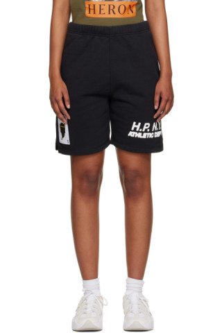【関税込み】Heron Preston ブラック HPNY ショートパンツ Heron Prestonのブラック H.P. N.Y ショートパンツがセール中