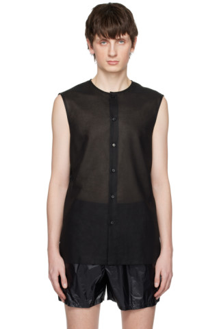 SAPIO: Black Tela Shirt | SSENSE