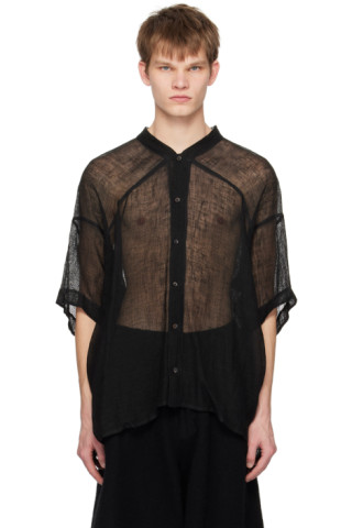 Jan-Jan Van Essche: Black #93 Shirt | SSENSE