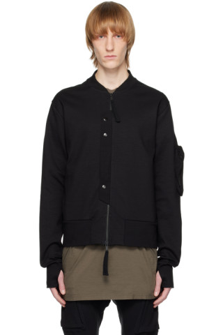 thom/krom: Black M SJ 588 Bomber Jacket | SSENSE