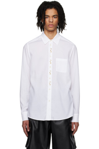 GmbH: White Aaren Shirt | SSENSE