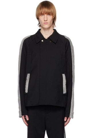 Kiko Kostadinov - Black Tonkin Contrast Jacket