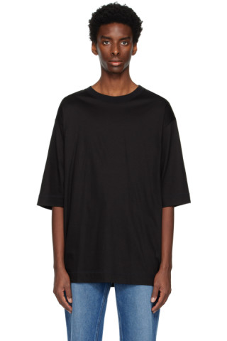 N.Hoolywood - Black Dropped Shoulder T-Shirt