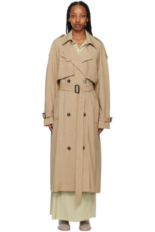 CAMILLA AND MARC: Tan Fernando Trench Coat | SSENSE