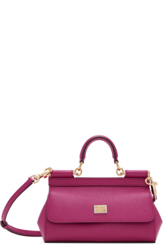 Dolce & Gabbana: Pink Small Sicily Bag