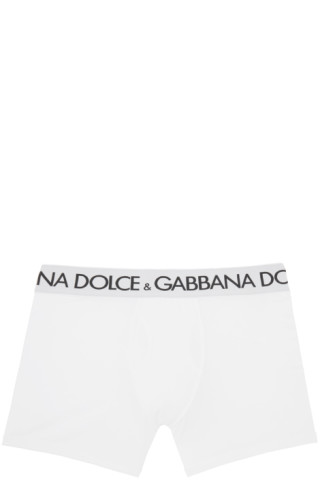 Mens Dolce & Gabbana white Double-Waistband Briefs