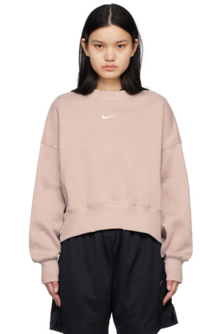 Nike: Pink Phoenix Sweatshirt | SSENSE