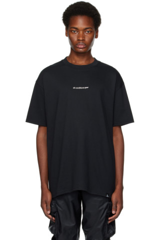 Black Printed T-Shirt by Nike on Sale