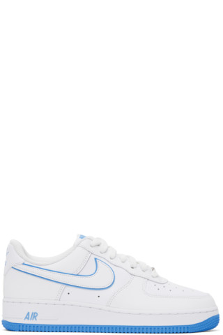 Nike Air Force 1 '07 (White/University Blue) 9.5