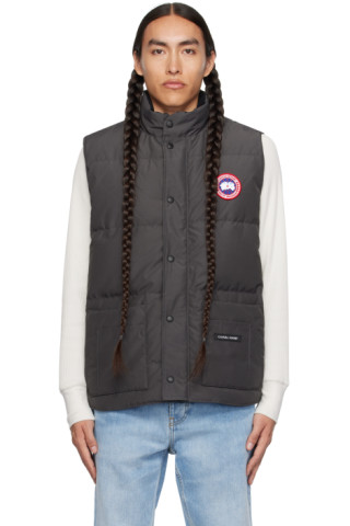 Canada Goose: Gray Freestyle Crew Down Vest | SSENSE